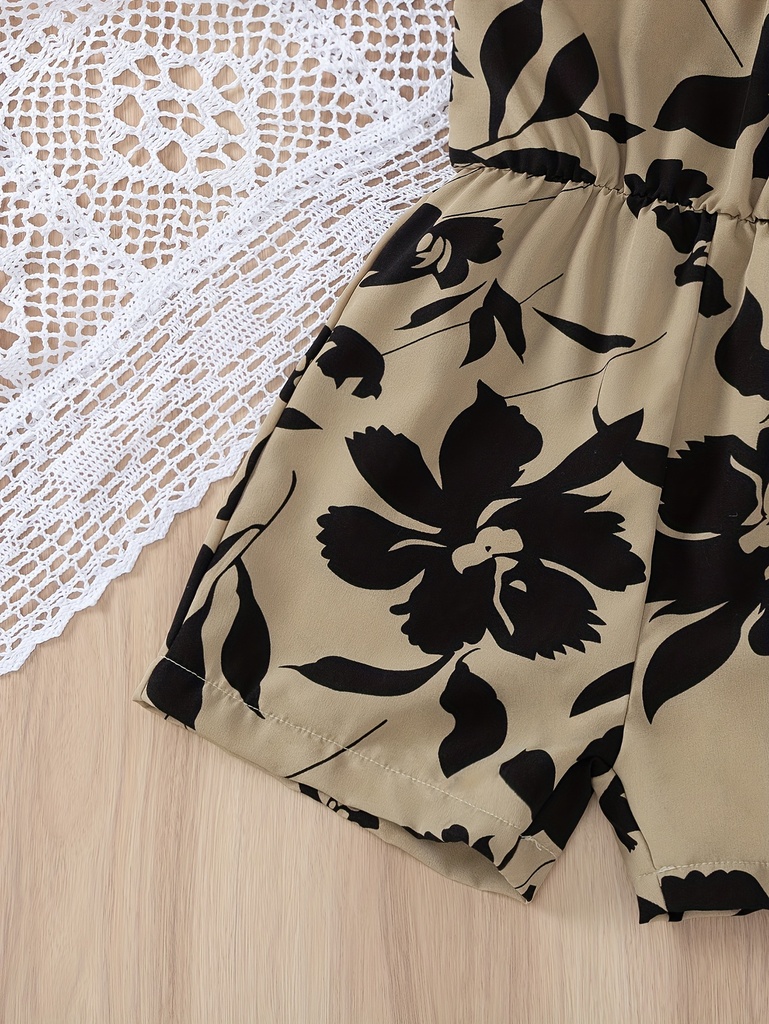 Enterizo con Estampado de Flores Luxeira
