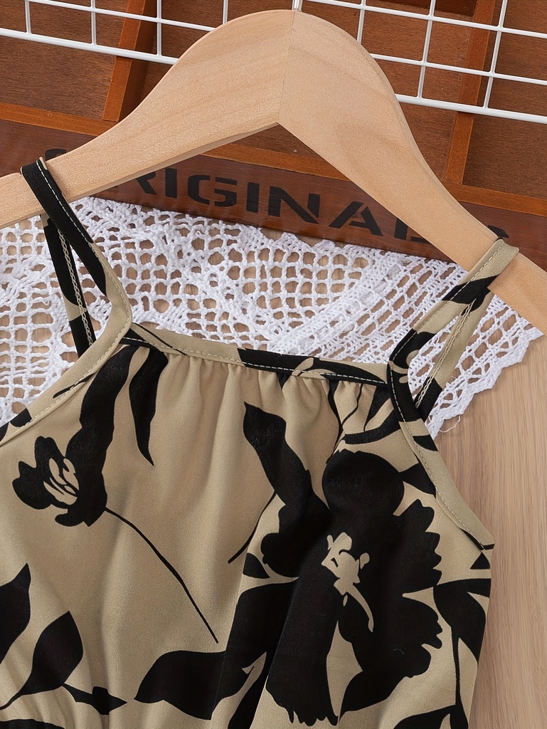 Enterizo con Estampado de Flores Luxeira