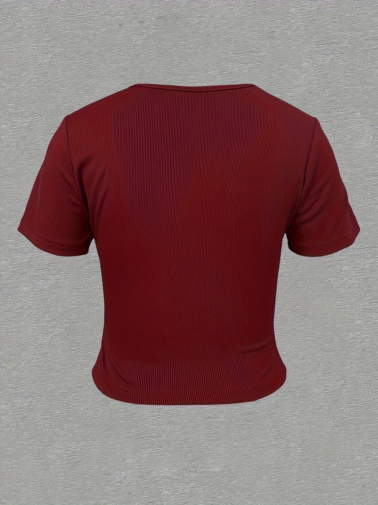 Camiseta Fruncida con Cordón Luxeira