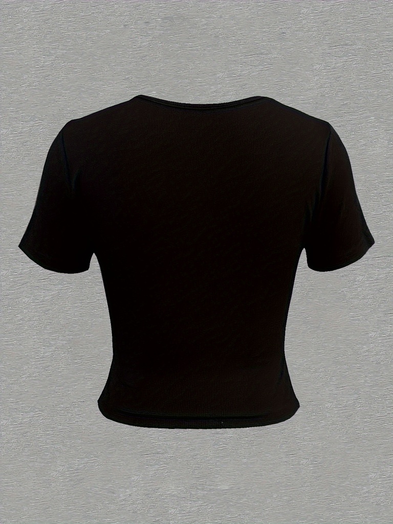 Camiseta Fruncida con Cordón Luxeira