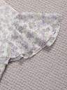 Blusa de Verano Floral con Mangas Acampanadas Luxeira
