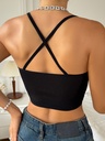 Top de Malla con Contraste y Tirantes Cruzados Luxeira