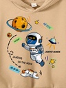 Sudadera con Capucha con Estampado de Astronauta y Planeta Luxeira