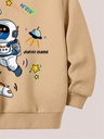 Sudadera con Capucha con Estampado de Astronauta y Planeta Luxeira