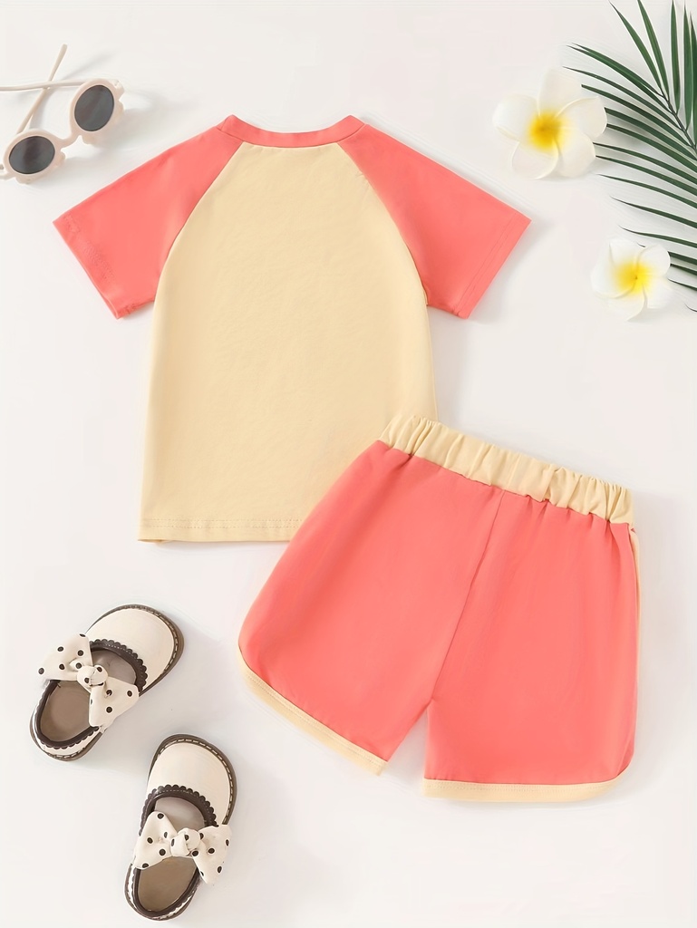 Conjunto de Camiseta y Short con Estampado Luxeira