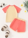 Conjunto de Camiseta y Short con Estampado Luxeira