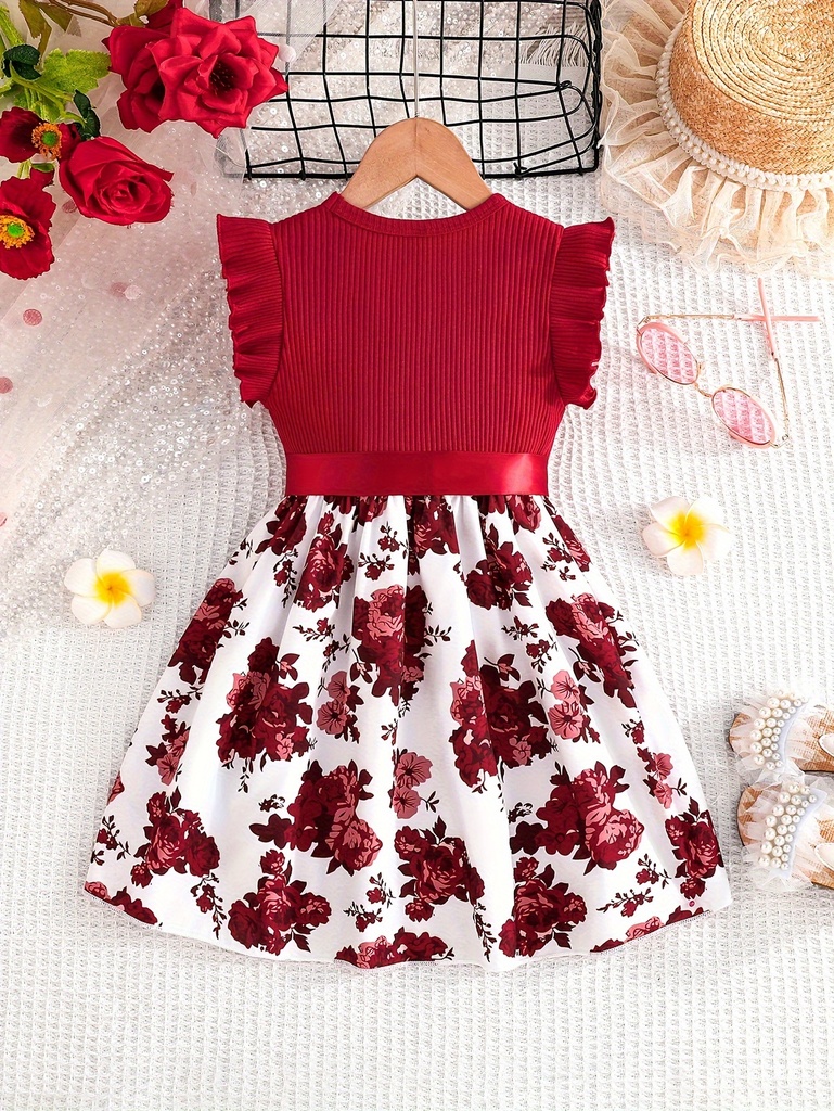 Vestido con Estampado Floral Luxeira