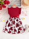 Vestido con Estampado Floral Luxeira