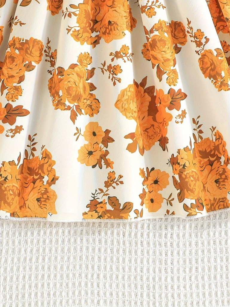 Vestido con Estampado Floral Luxeira
