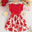 Vestido con Estampado Floral Luxeira