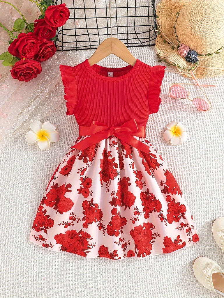 Vestido con Estampado Floral Luxeira