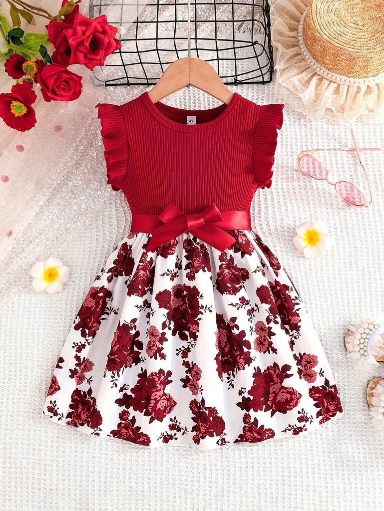 Vestido con Estampado Floral Luxeira