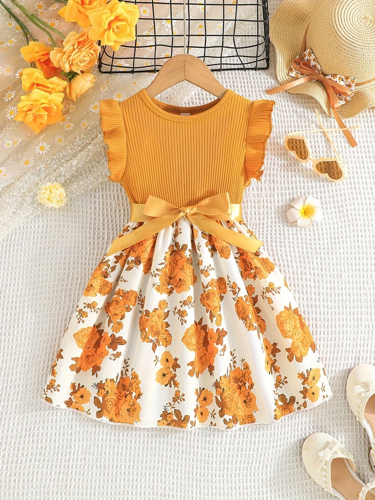 Vestido con Estampado Floral Luxeira