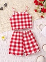 Conjunto de Camiseta y Short con Estampado de Flores Luxeira