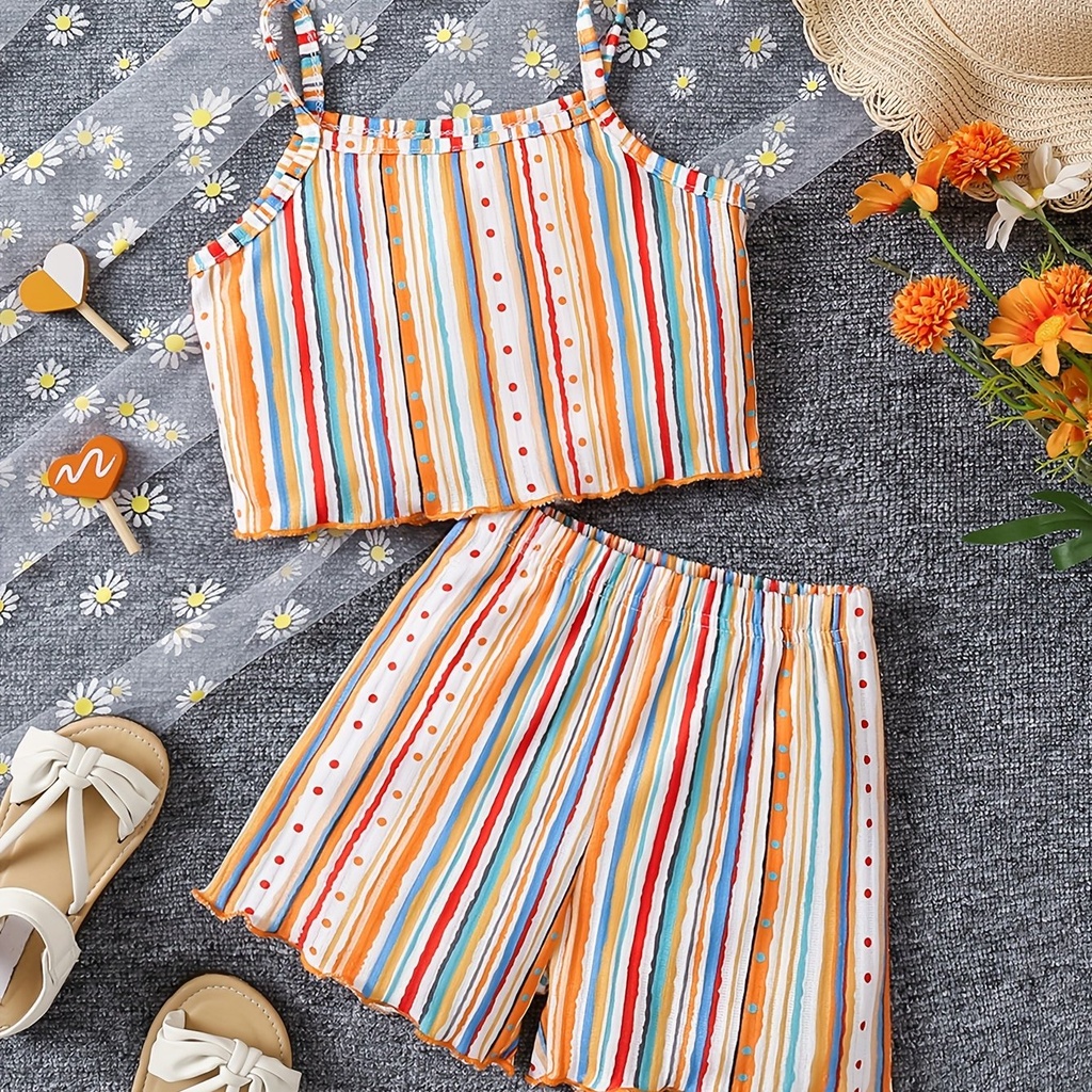 Conjunto de Camiseta y Short con Estampado de Flores Luxeira