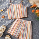 Conjunto de Camiseta y Short con Estampado de Flores Luxeira