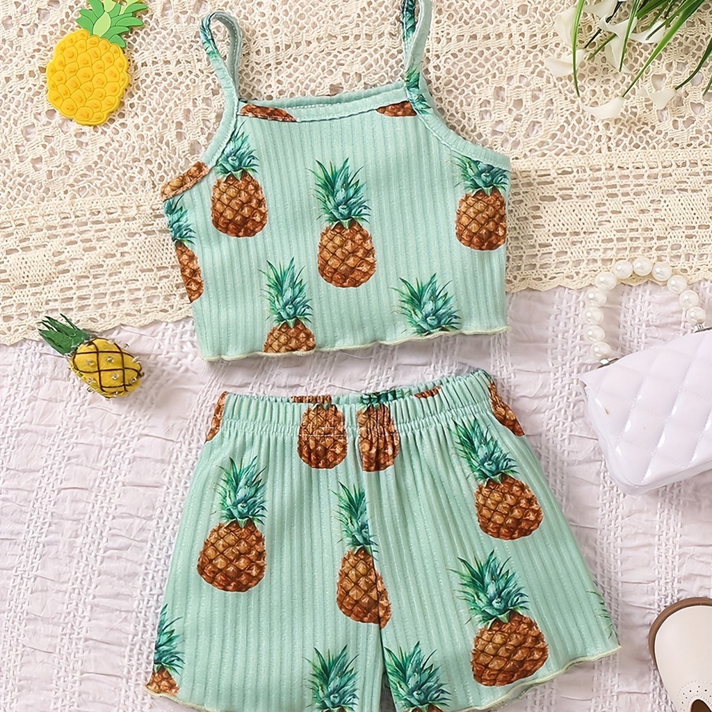 Conjunto de Camiseta y Short con Estampado de Flores Luxeira