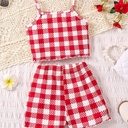 Conjunto de Camiseta y Short con Estampado de Flores Luxeira
