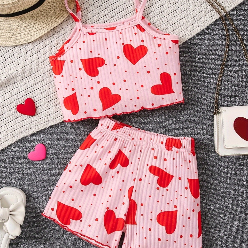 Conjunto de Camiseta y Short con Estampado de Flores Luxeira