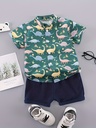 Conjunto de Camisa de Dinosaurios y Short Luxeira