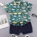 Conjunto de Camisa de Dinosaurios y Short Luxeira