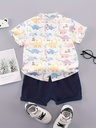 Conjunto de Camisa de Dinosaurios y Short Luxeira