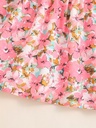 Vestido de Princesa con Flores y Mangas de Vuelo Luxeira
