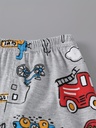 Conjunto de Camiseta y Short con Estampado de Carros Luxeira