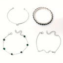 Pulsera de Cadena Fino y Elegante con un Diamante