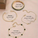 Pulsera de Cadena Fino y Elegante con un Diamante