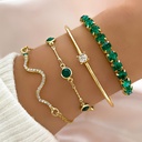 Pulsera de Cadena Fino y Elegante con un Diamante