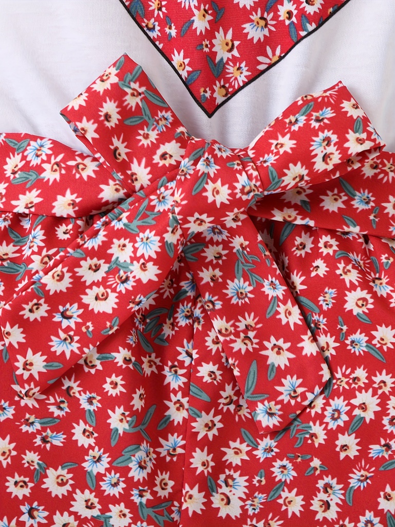 Enterizo Floral Sin Mangas con Estampado de Corazón Luxeira