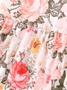 Vestido de Princesa con Estampado de Mariposas y Flores Luxeira