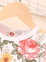 Vestido de Princesa con Estampado de Mariposas y Flores Luxeira