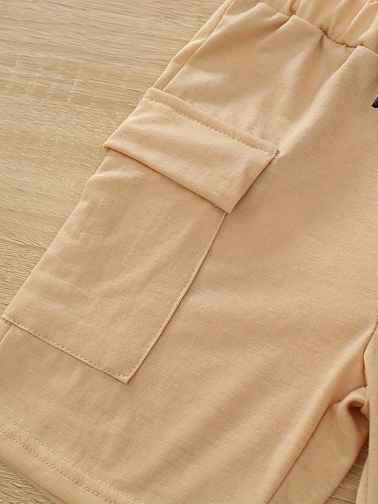 Short Cargo con Cintura Elástica y Bolsillos Grandes Luxeira