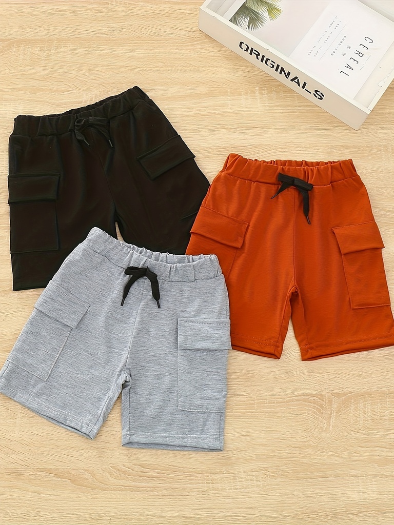 Short Cargo con Cintura Elástica y Bolsillos Grandes Luxeira