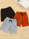 Short Cargo con Cintura Elástica y Bolsillos Grandes Luxeira