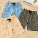 Short Cargo con Cintura Elástica y Bolsillos Grandes Luxeira