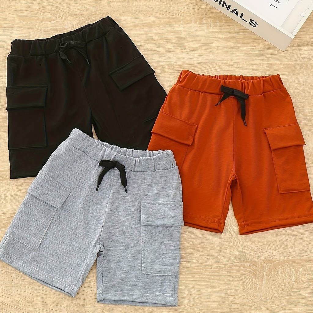 Short Cargo con Cintura Elástica y Bolsillos Grandes Luxeira