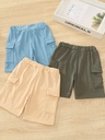 Short Cargo con Cintura Elástica y Bolsillos Grandes Luxeira