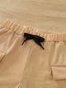 Short Cargo con Cintura Elástica y Bolsillos Grandes Luxeira