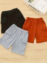 Short Cargo con Cintura Elástica y Bolsillos Grandes Luxeira