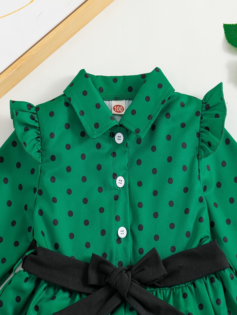 Conjunto Elegante de 2 Piezas con Estampado de Lunares  Luxeira