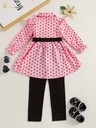 Conjunto Elegante de 2 Piezas con Estampado de Lunares  Luxeira