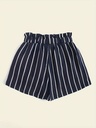 Short con Bolsillos de Rayas Luxeira
