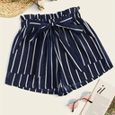 Short con Bolsillos de Rayas Luxeira