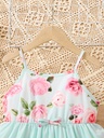 Vestido de Niña con Estampado de Flores Luxeira