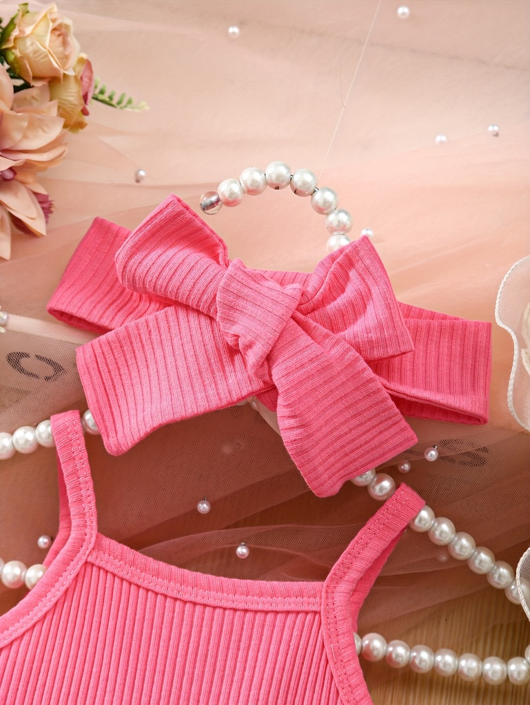 Vestido Sin Mangas con Estampado de Corazón + Diadema Luxeira