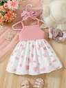 Vestido Sin Mangas con Estampado de Corazón + Diadema Luxeira
