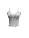 Top Acanalado con Cuello en V Luxeira